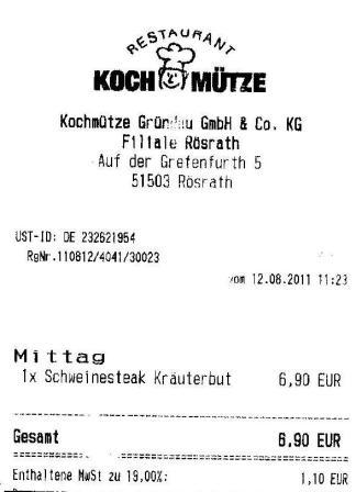 srsa Hffner Kochmtze Restaurant